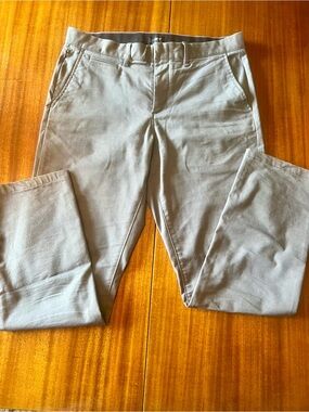 EUC J. Crew Men’s Straight Leg Oxford Tech Pants in Blue Grey